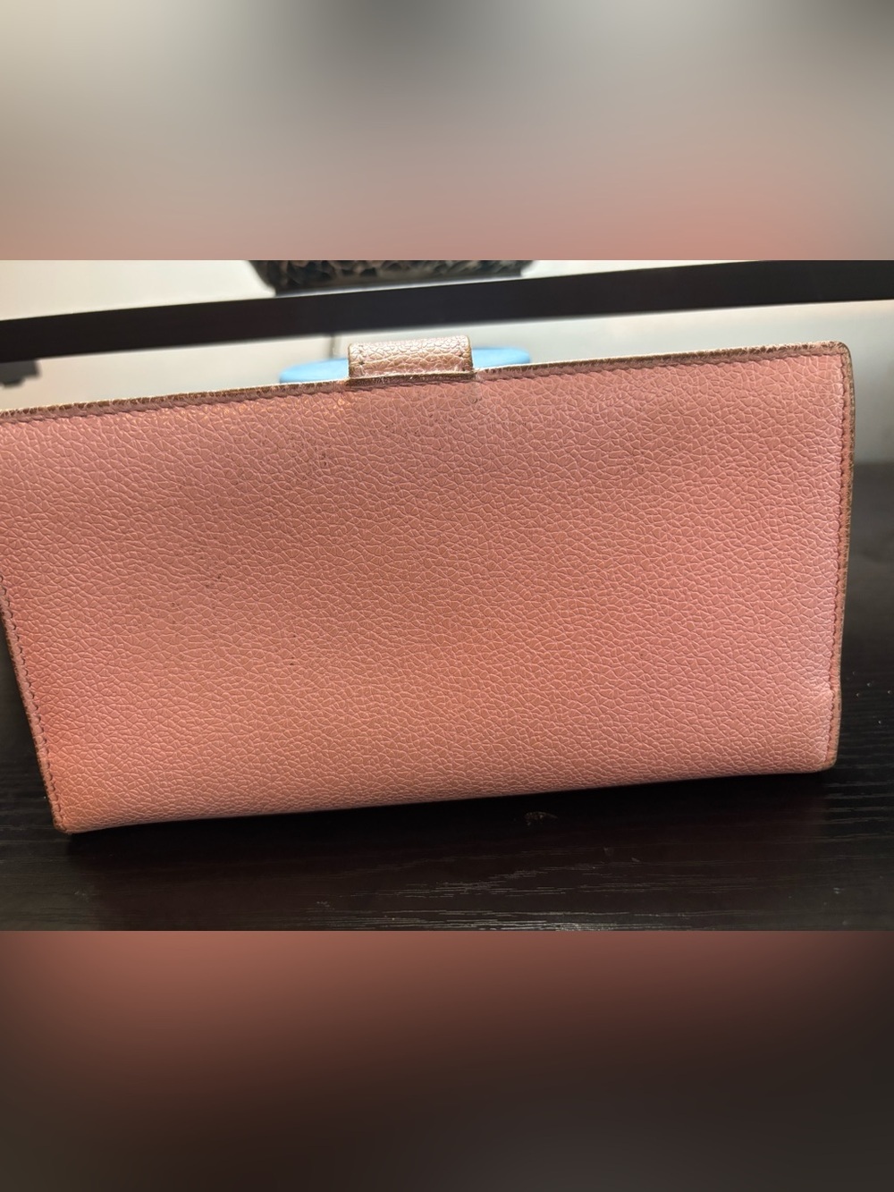Authentic BVLGARI Pink Grained Leather Long Continental Wallet w/ Cards - Picture 3 of 13